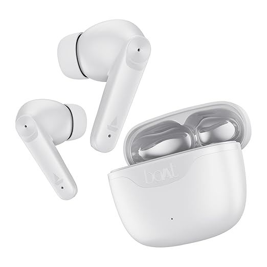 boAt Airdopes 207 TWS in Ear Earbuds with 50 Hrs Playtime,Bluetooth V5.3, USB Type-C Port & Ipx5(Ivory White)
