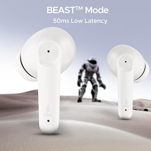 boAt Airdopes 207 TWS in Ear Earbuds with 50 Hrs Playtime,Bluetooth V5.3, USB Type-C Port & Ipx5(Ivory White)
